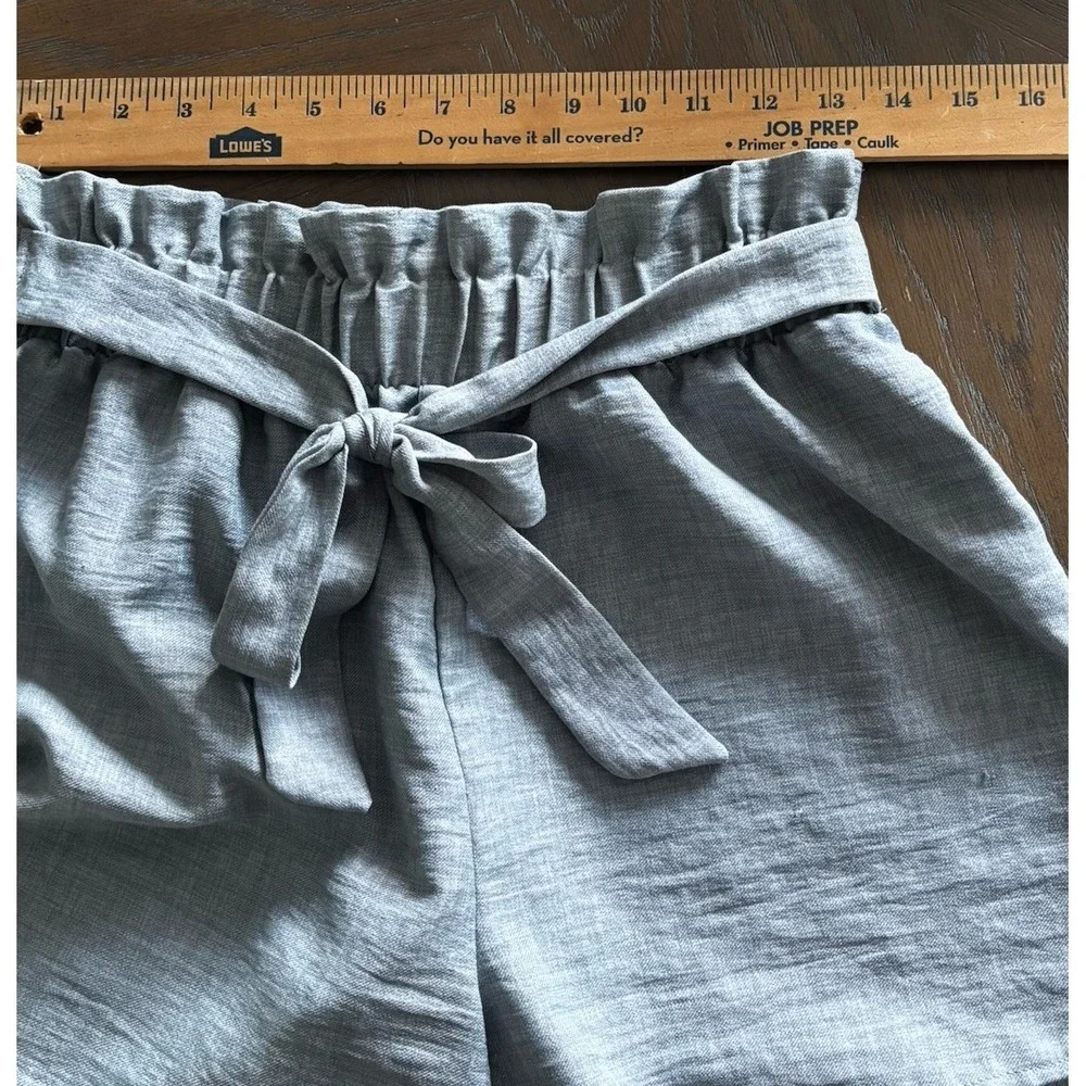 143 Story‎ Gray Paperbag Waist Tie Front Shorts Women's Small